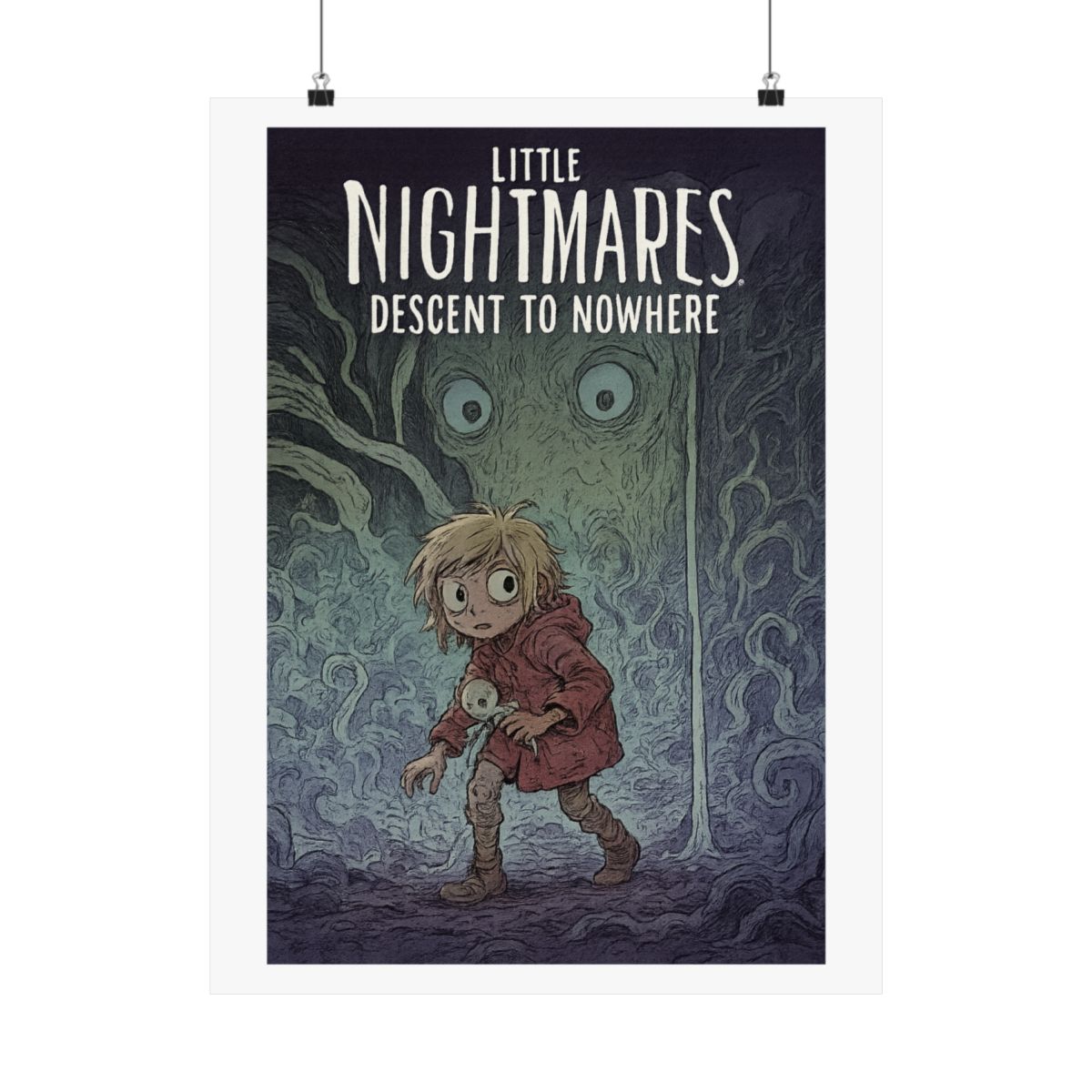 Little Nightmares Descent to Nowhere #3A Comic Poster | Horror Wall Art Print