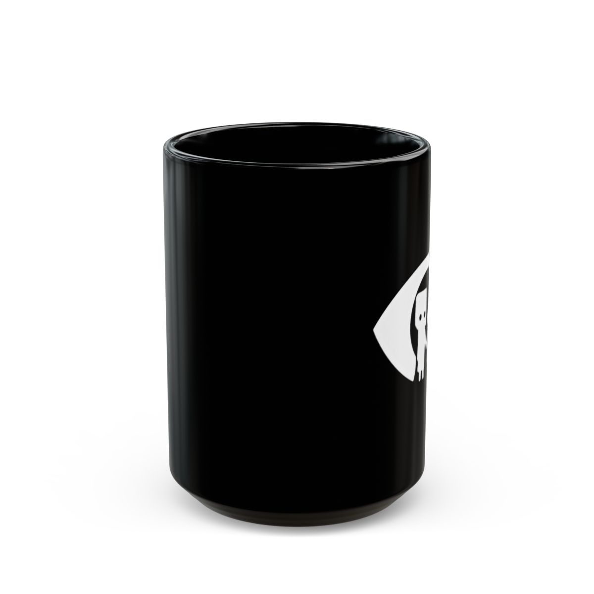 Little Nightmares Mono and Six Black Mug - Creepy Cute Gamer Gift - alternate angle 2, merchandise