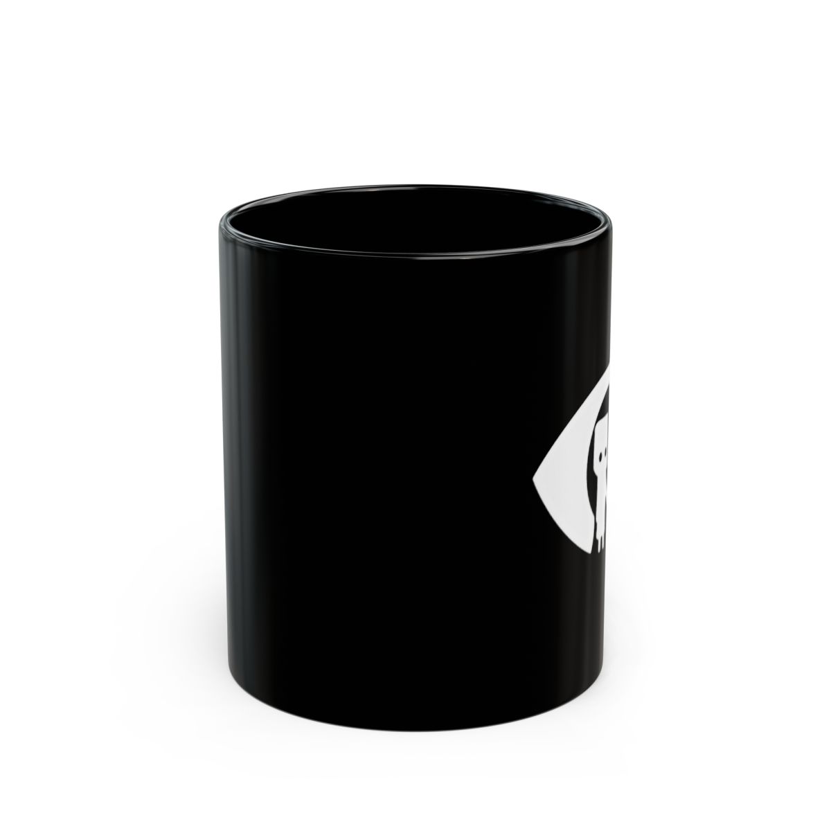 Little Nightmares Mono and Six Black Mug - Creepy Cute Gamer Gift - alternate angle 1, merchandise