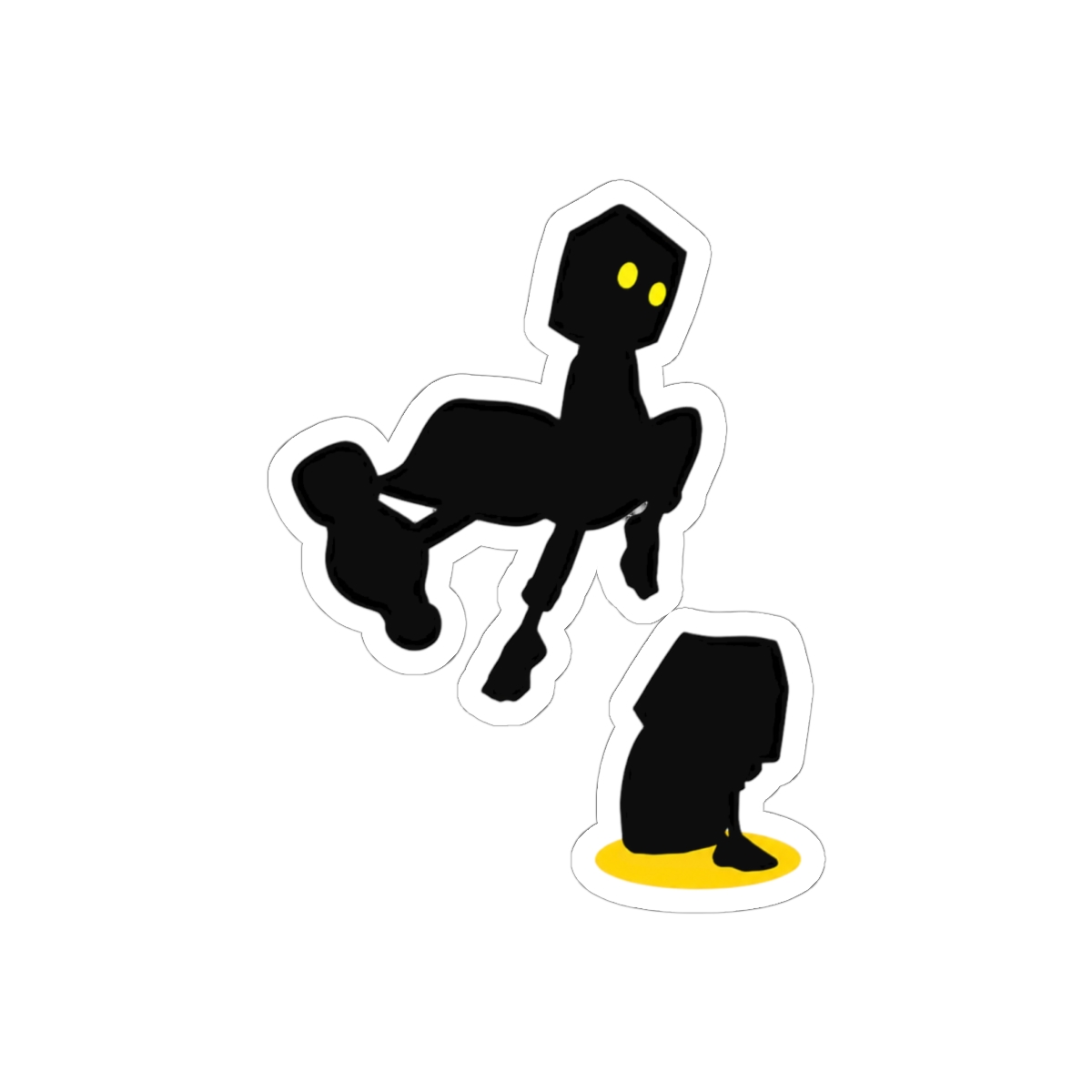 Little Nightmares Mono and Six Sticker | Creepy Cute Vinyl Decal