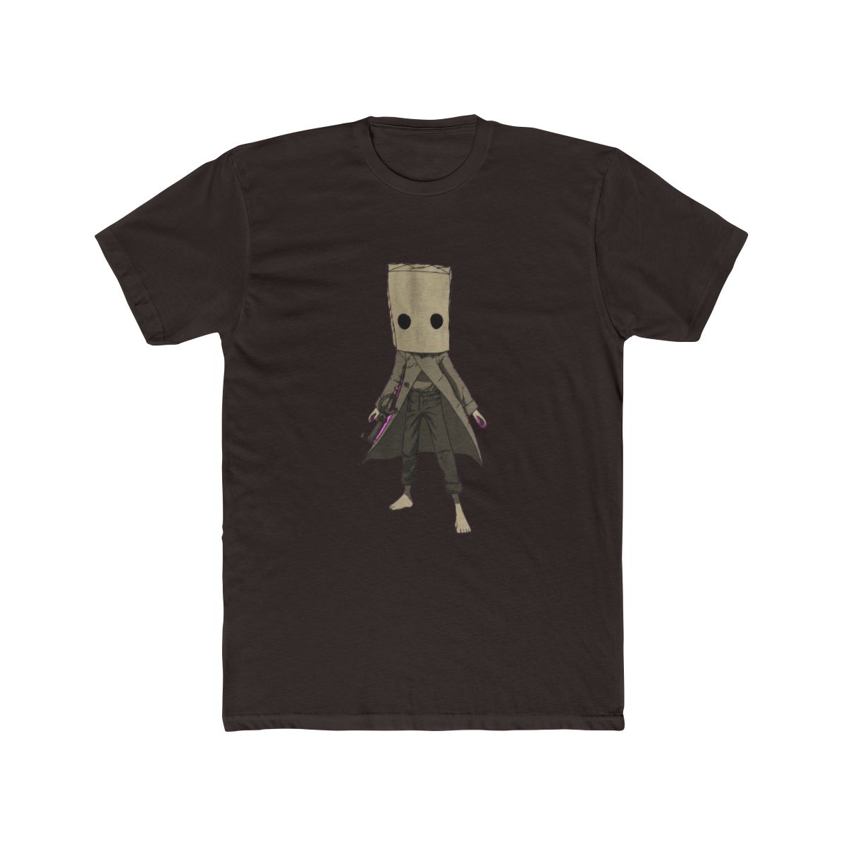 Minimalist Monochrome Scoop Neck T Shirt - Timeless Clean Aesthetic - alternate angle 2, merchandise