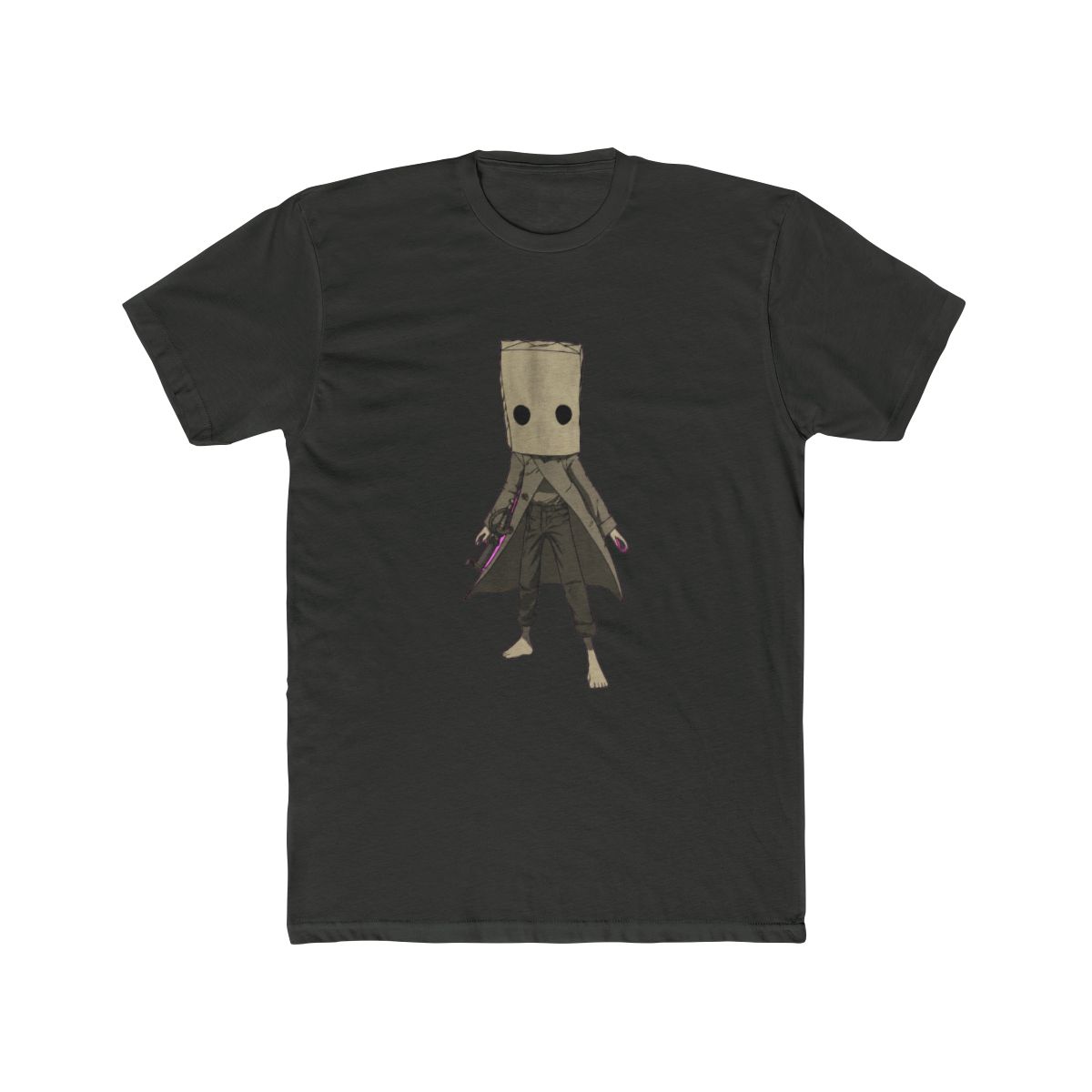 Minimalist Monochrome Scoop Neck T Shirt - Timeless Clean Aesthetic - alternate angle 5, merchandise