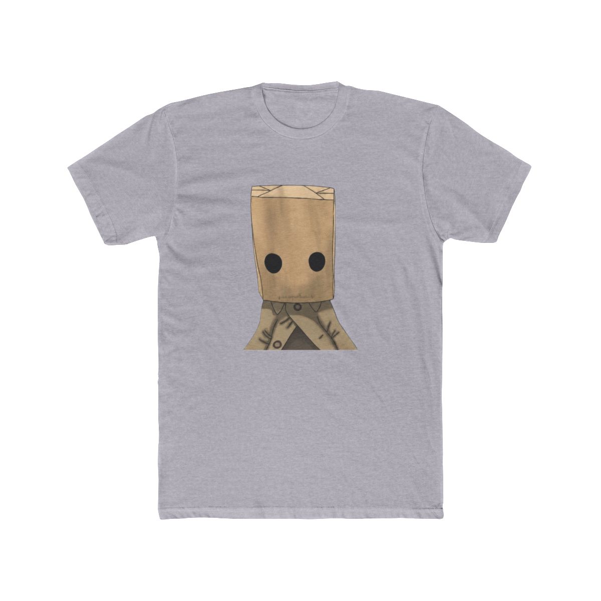 Alone Minimalist T Shirt - Introvert Solitude Gift - alternate angle 2, merchandise