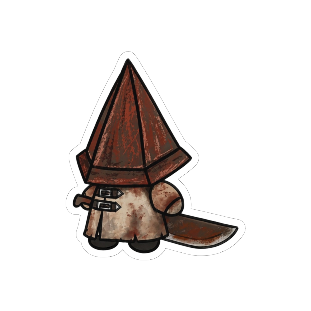 Pyramid Head Silent Hill Sticker | Bold Horror Vinyl Decal