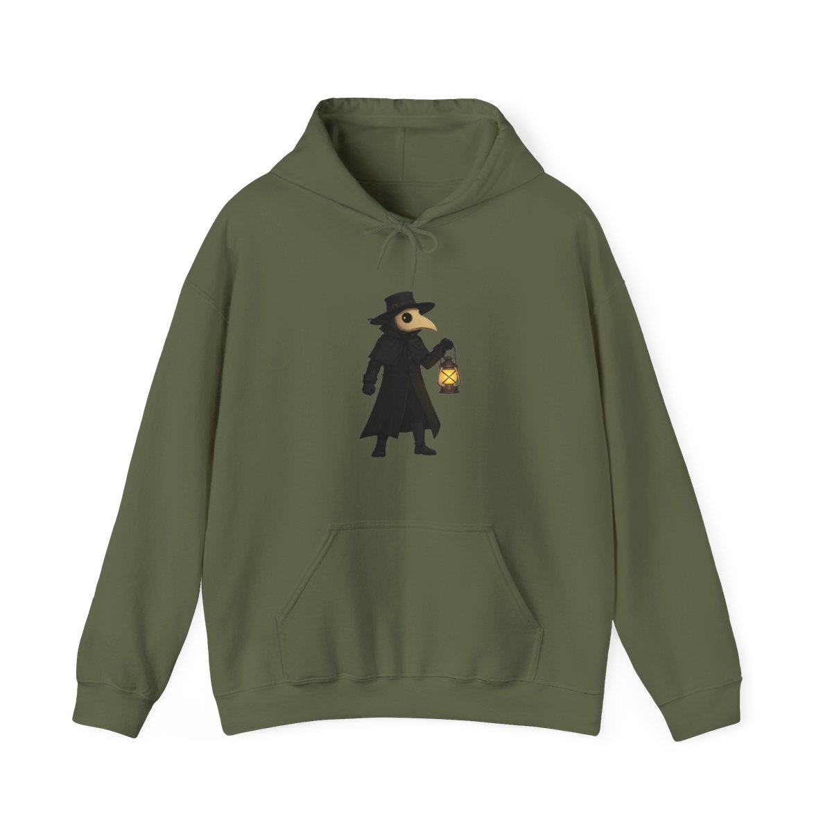 Plague Doctor XVI Macabre Hoodie - Goth Halloween Gift - alternate angle 2, merchandise