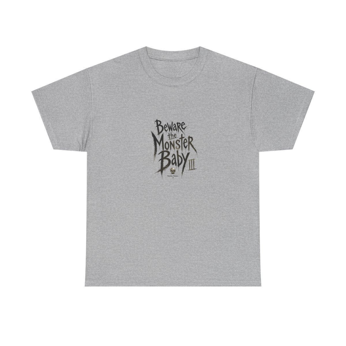 Little Nightmares III "Beware the Monster Baby" Unisex Tee - alternate angle 3, merchandise