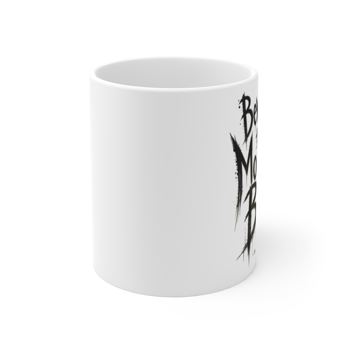 Little Nightmares III "Beware the Monster Baby" White Mug - alternate angle 1, merchandise
