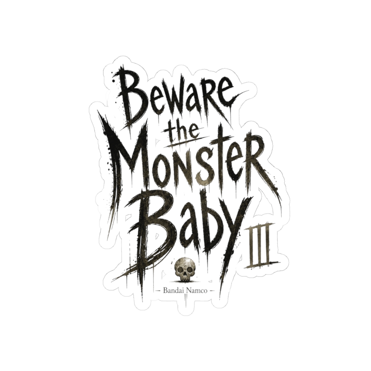 Little Nightmares III "Beware the Monster Baby" Sticker