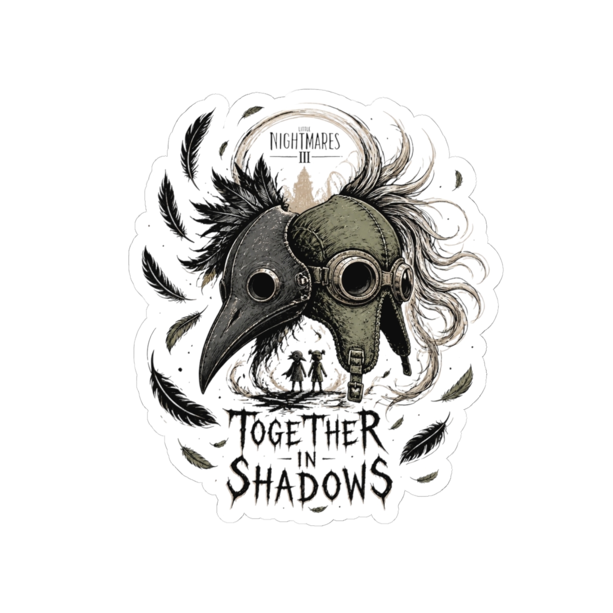 Little Nightmares III "Together In Shadows" Sticker - Official Stickers merchandise