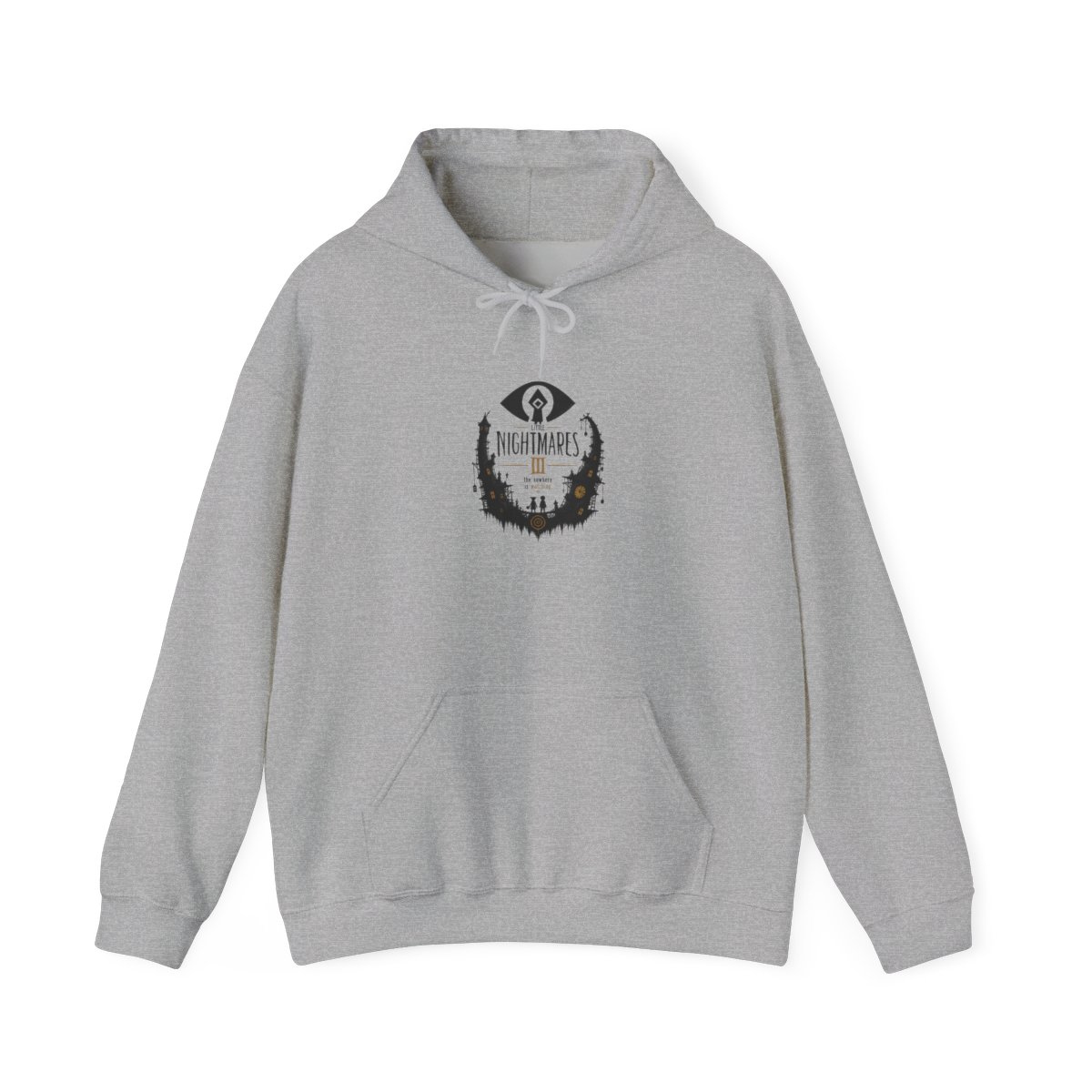 Little Nightmares III "The Nowhere is watching." Hoodie - alternate angle 2, merchandise