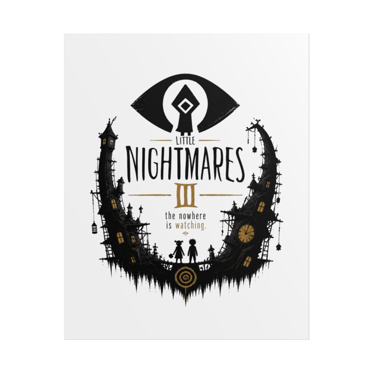 Little Nightmares III "The Nowhere is watching." Poster - Official Posters & Wall Art merchandise