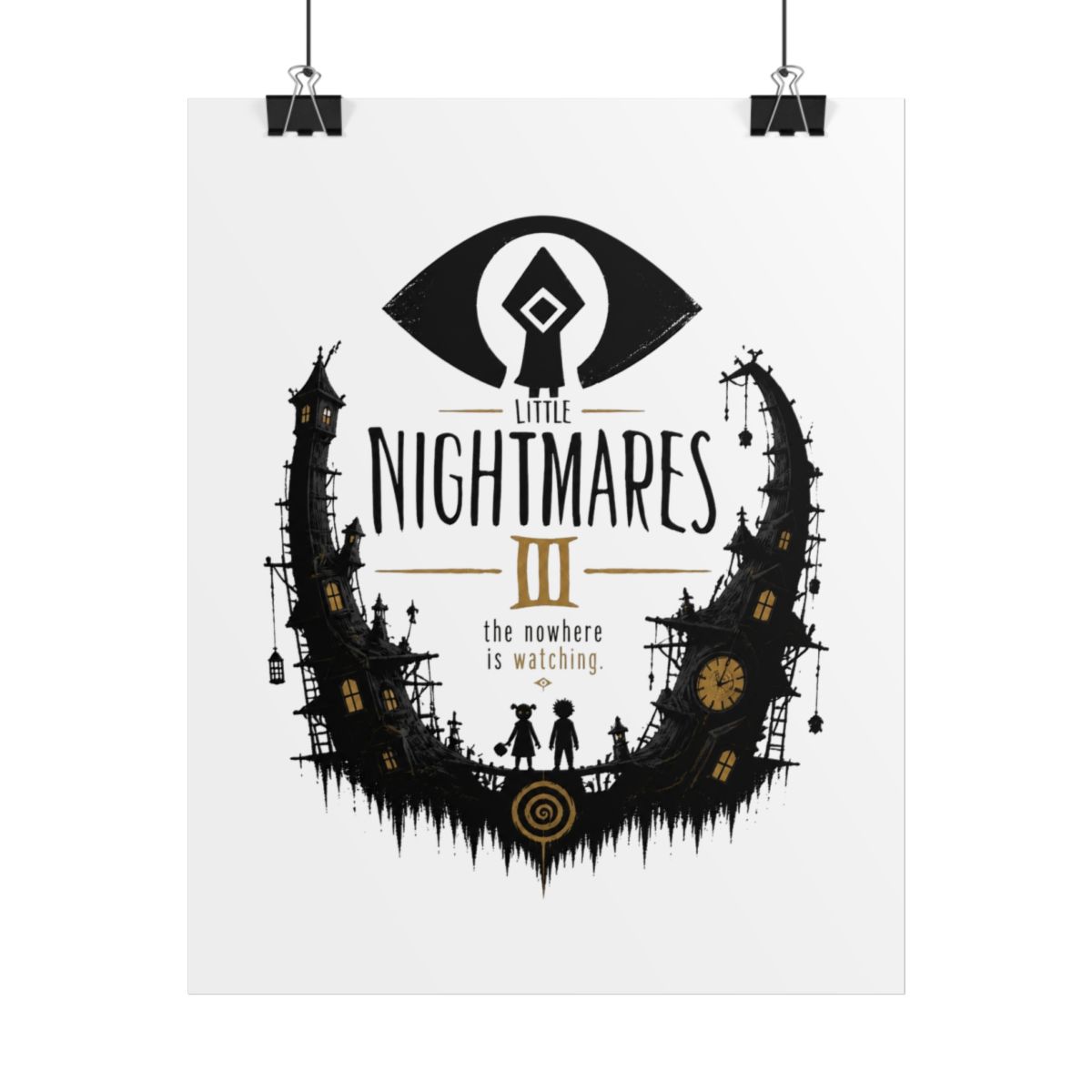 Little Nightmares III "The Nowhere is watching." Poster