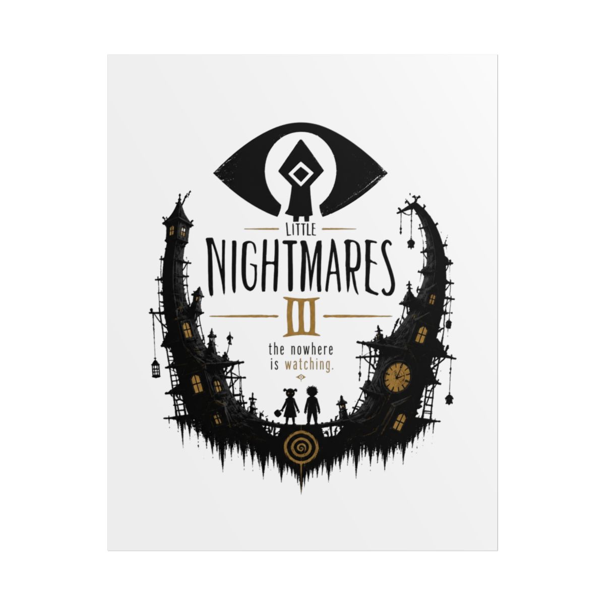 Little Nightmares III "The Nowhere is watching." Poster - alternate angle 1, merchandise