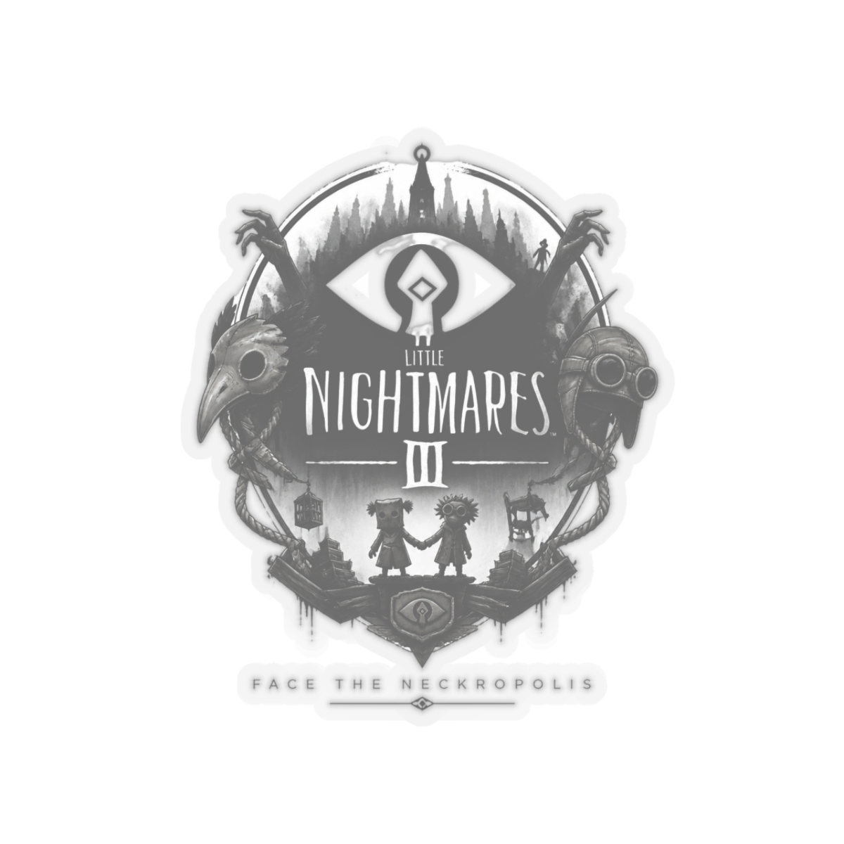 Little Nightmares III "Face the Neckropolis" Sticker